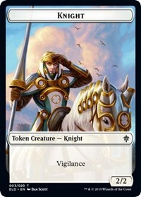 Knight // Food (17) Double-Sided Token [Throne of Eldraine Tokens] | L.A. Mood Comics and Games