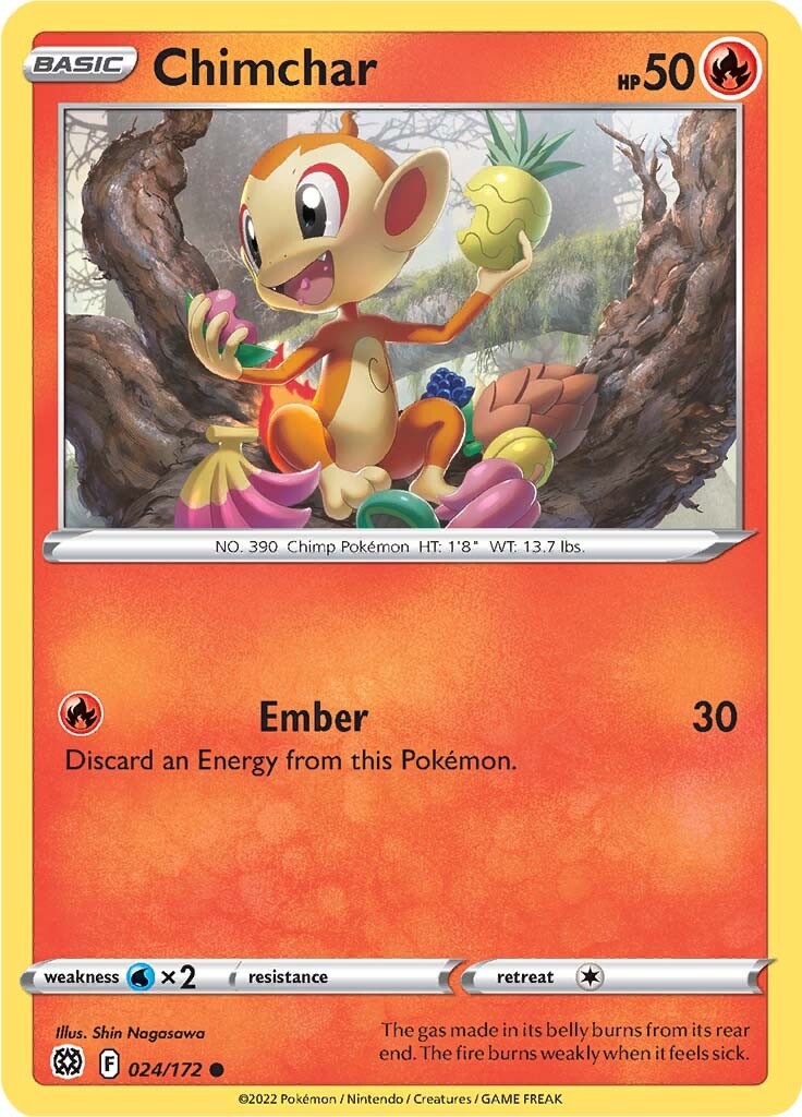Chimchar (024/172) [Sword & Shield: Brilliant Stars] | L.A. Mood Comics and Games