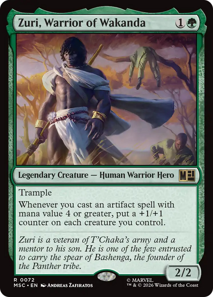 Zuri, Warrior of Wakanda (Surge Foil) [Marvel Super Heroes Commander] | L.A. Mood Comics and Games