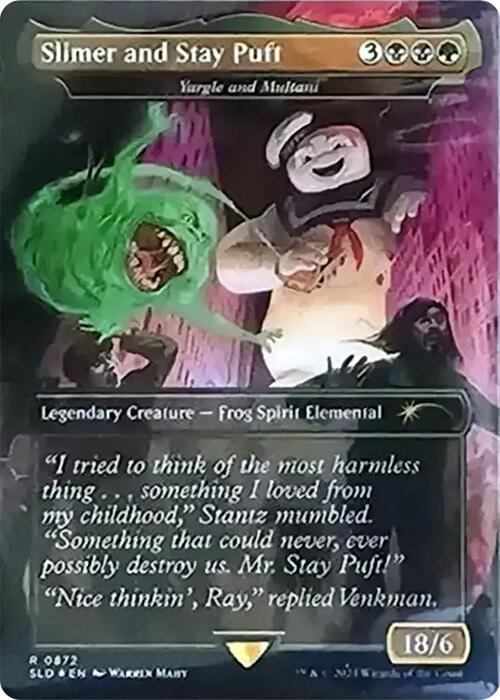 Slimer and Stay Puft - Yargle and Multani (Rainbow Foil) [Secret Lair Drop Series] | L.A. Mood Comics and Games