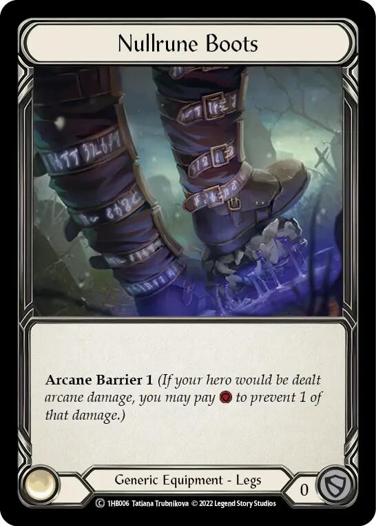 Nullrune Boots [1HB006] (History Pack 1 Bravo Blitz Deck) | L.A. Mood Comics and Games