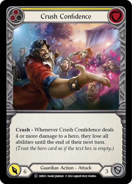 Crush Confidence (Yellow) [1hb013] (History Pack 1 Bravo Blitz Deck) | L.A. Mood Comics and Games