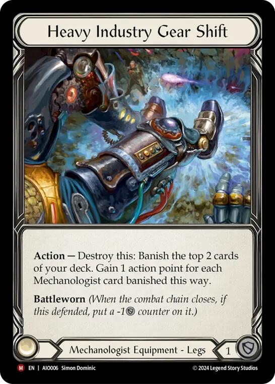 Heavy Industry Gear Shift [AIO006] (Armory Deck: Dash)  Rainbow Foil | L.A. Mood Comics and Games