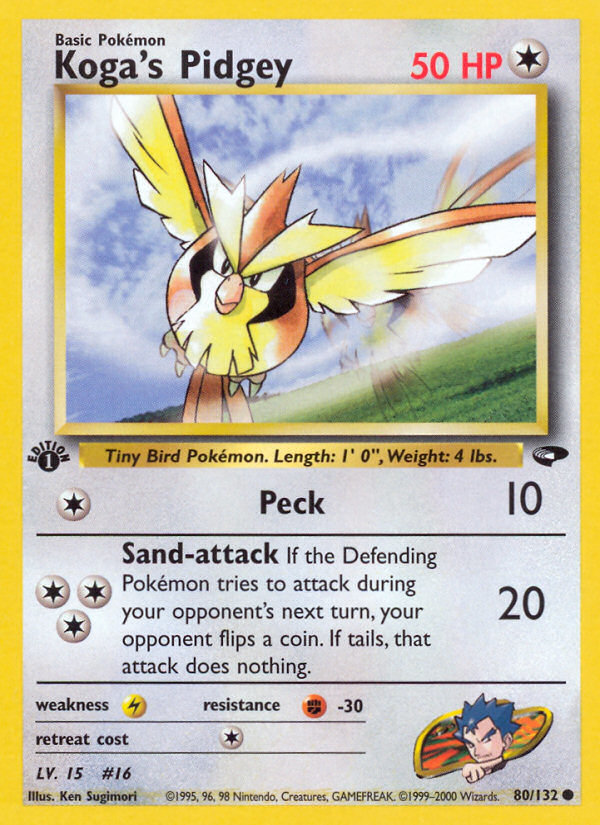 Koga's Pidgey (80/132) [Gym Challenge 1st Edition] | L.A. Mood Comics and Games