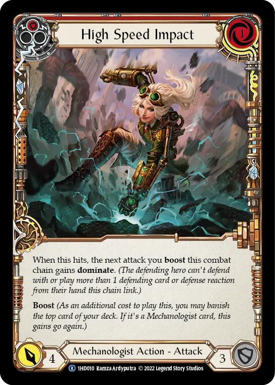High Speed Impact (Red) [1HD010] (History Pack 1 Dash Blitz Deck) | L.A. Mood Comics and Games