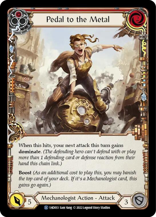 Pedal to the Metal (Red) [1HD013] (History Pack 1 Dash Blitz Deck) | L.A. Mood Comics and Games