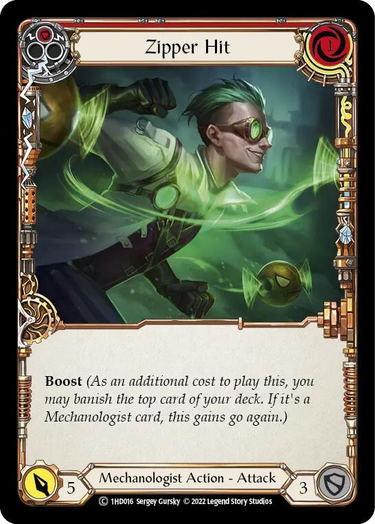 Zipper Hit (Red) [1HD016] (History Pack 1 Dash Blitz Deck) | L.A. Mood Comics and Games