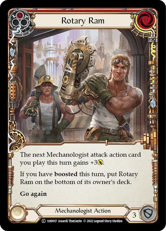 Rotary Ram (Red) [1HD017] (History Pack 1 Dash Blitz Deck) | L.A. Mood Comics and Games