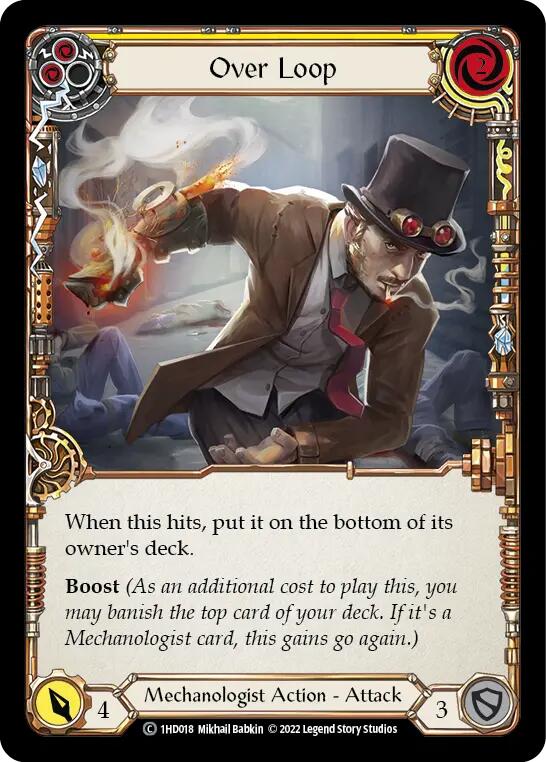 Over Loop (Yellow) [1HD018] (History Pack 1 Dash Blitz Deck) | L.A. Mood Comics and Games