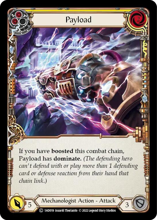 Payload (Yellow) [1HD019] (History Pack 1 Dash Blitz Deck) | L.A. Mood Comics and Games