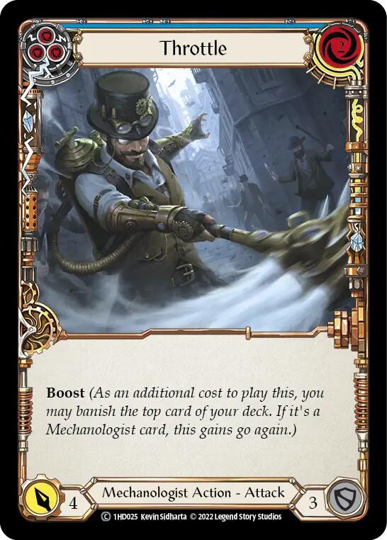 Throttle (Blue) [1HD025] (History Pack 1 Dash Blitz Deck) | L.A. Mood Comics and Games