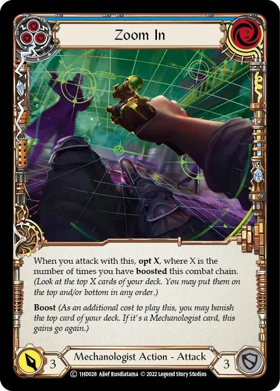 Zoom In (Blue) [1HD028] (History Pack 1 Dash Blitz Deck) | L.A. Mood Comics and Games