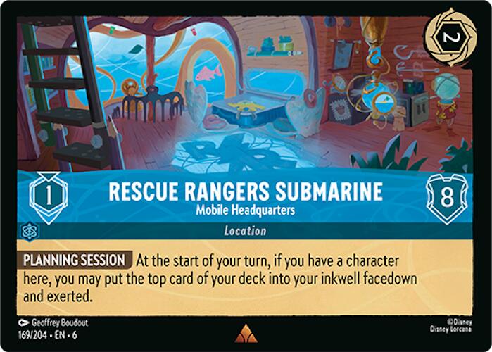 Rescue Rangers Submarine - Mobile Headquarters (169/204) [Azurite Sea] | L.A. Mood Comics and Games