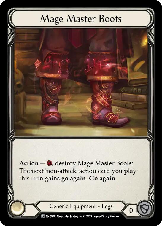 Mage Master Boots [1HK006] (Historic Pack 1 Blitz Deck: Kano) | L.A. Mood Comics and Games