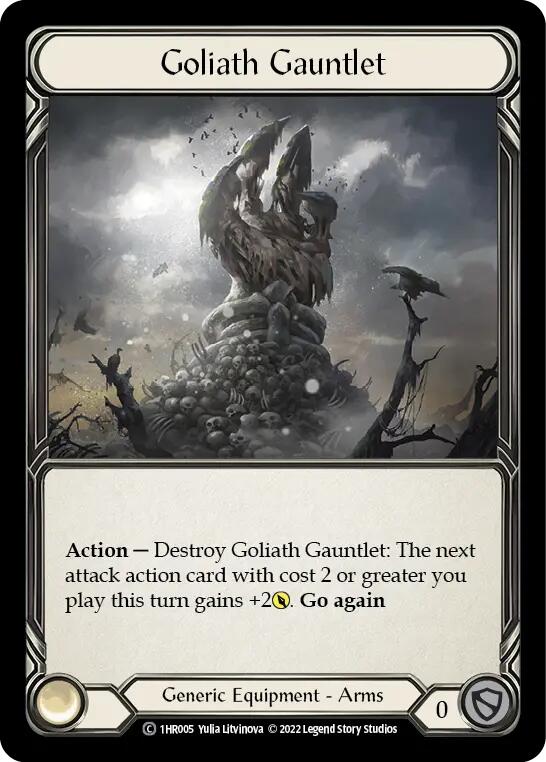 Goliath Gauntlet [1HR005] (Historic Pack 1 Blitz Deck Rhinar) | L.A. Mood Comics and Games