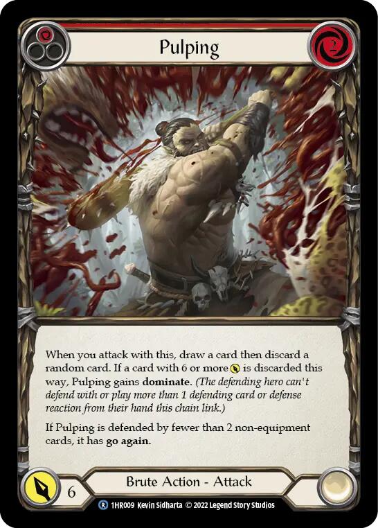 Pulping (Red) [1HR009] (Historic Pack 1 Blitz Deck Rhinar) | L.A. Mood Comics and Games