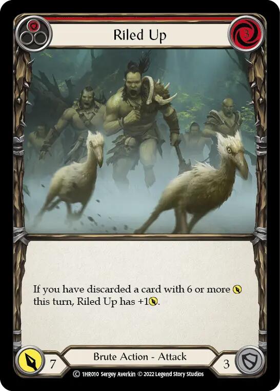 Riled Up (Red) [1HR010] (Historic Pack 1 Blitz Deck Rhinar) | L.A. Mood Comics and Games
