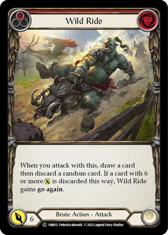 Wild Ride (Red) [1HR013] (Historic Pack 1 Blitz Deck Rhinar) | L.A. Mood Comics and Games