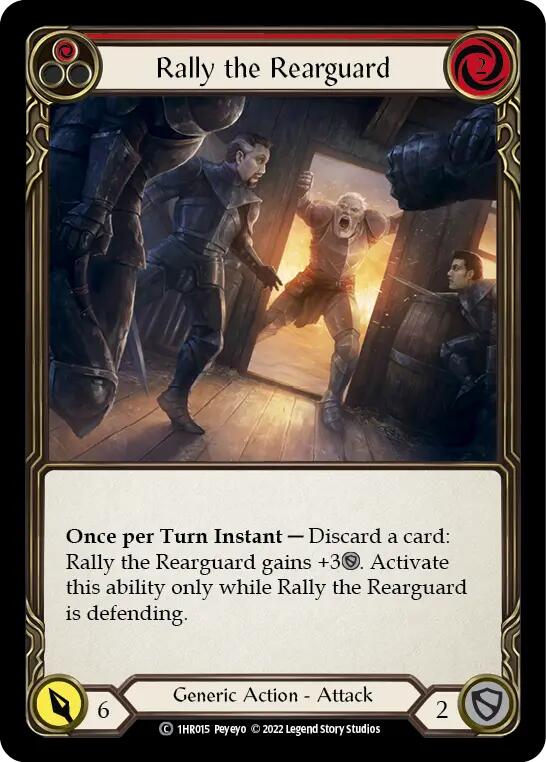 Rally the Rearguard (Red) [1HR015] (Historic Pack 1 Blitz Deck Rhinar) | L.A. Mood Comics and Games