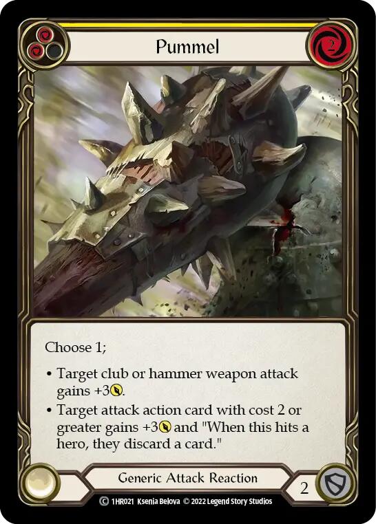 Pummel (Yellow) [1HR021] (Historic Pack 1 Blitz Deck Rhinar) | L.A. Mood Comics and Games