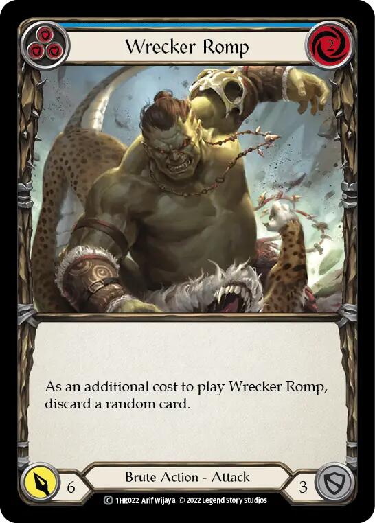 Wrecker Romp (Blue) [1HR022] (Historic Pack 1 Blitz Deck Rhinar) | L.A. Mood Comics and Games