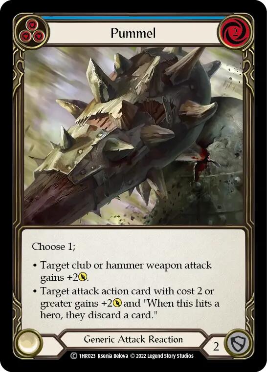 Pummel (Blue) [1HR023] (Historic Pack 1 Blitz Deck Rhinar) | L.A. Mood Comics and Games