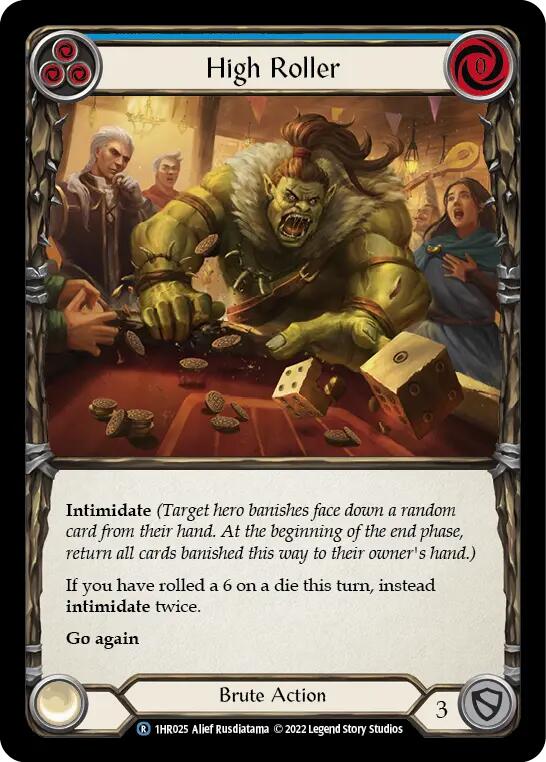 High Roller (Blue) [1HR025] (Historic Pack 1 Blitz Deck Rhinar) | L.A. Mood Comics and Games