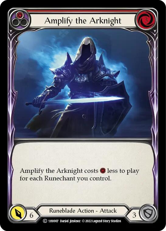 Amplify the Arknight (Red) [1HV007] (Historic Pack 1 Blitz Deck Viserai) | L.A. Mood Comics and Games