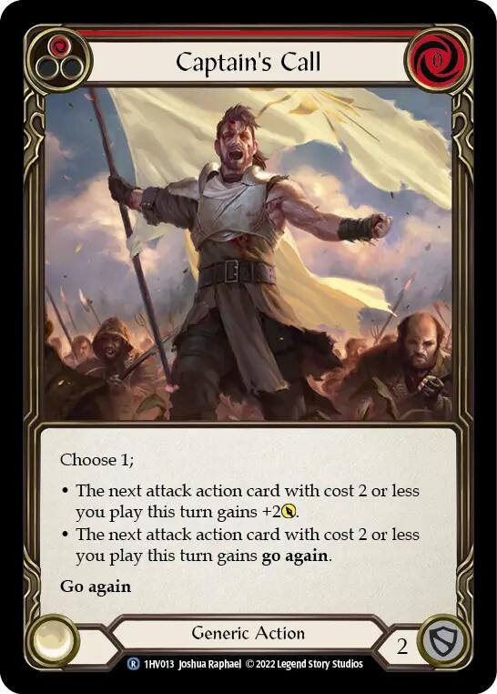 Captain's Call (Red) [1HV013] (Historic Pack 1 Blitz Deck Viserai) | L.A. Mood Comics and Games
