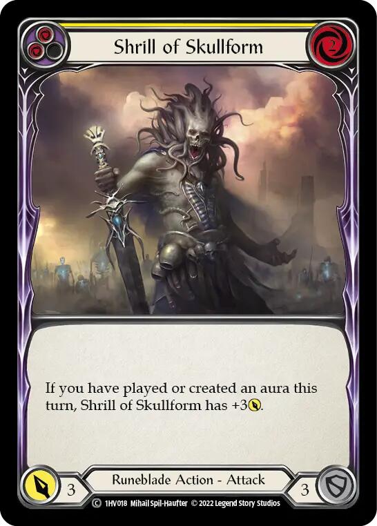 Shrill of Skullform (Yellow) [1HV018] (Historic Pack 1 Blitz Deck Viserai) | L.A. Mood Comics and Games