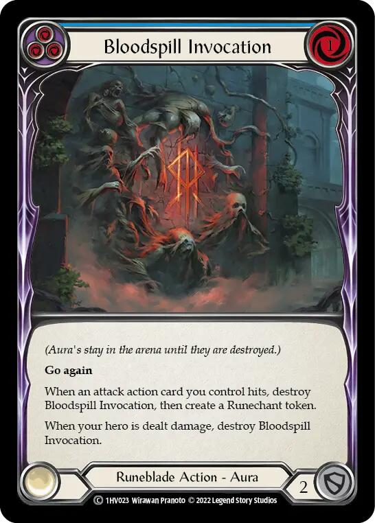 Bloodspill Invocation (Blue) [1HV023] (Historic Pack 1 Blitz Deck Viserai) | L.A. Mood Comics and Games