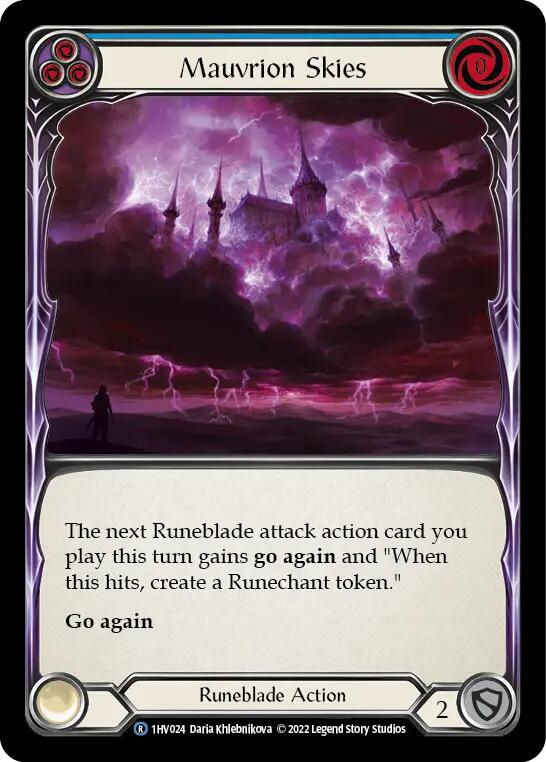 Mauvrion Skies (Blue) [1HV024] (Historic Pack 1 Blitz Deck Viserai) | L.A. Mood Comics and Games
