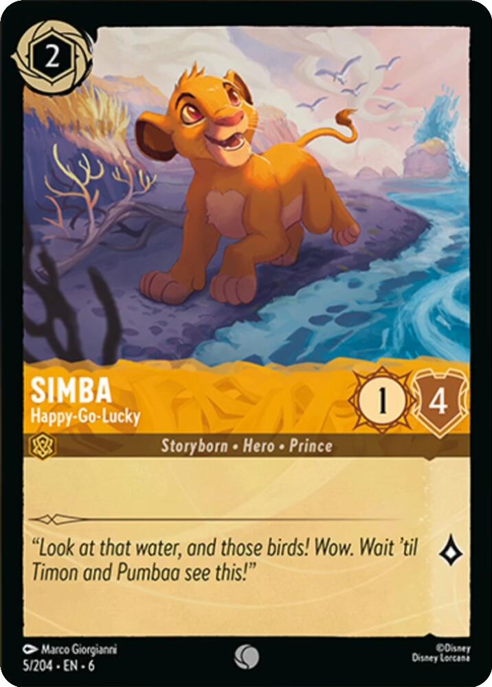 Simba - Happy-Go-Lucky (5/204) [Azurite Sea] | L.A. Mood Comics and Games