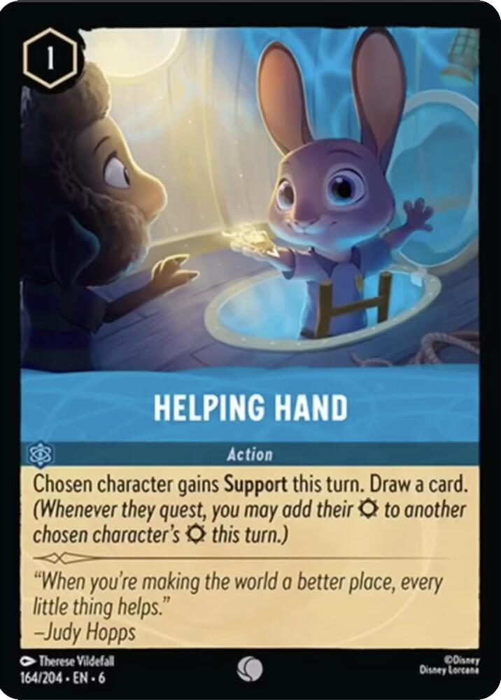 Helping Hand (164/204) [Azurite Sea] | L.A. Mood Comics and Games