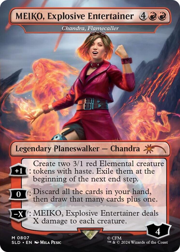 MEIKO, Explosive Entertainer - Chandra, Flamecaller [Secret Lair Drop Series] | L.A. Mood Comics and Games