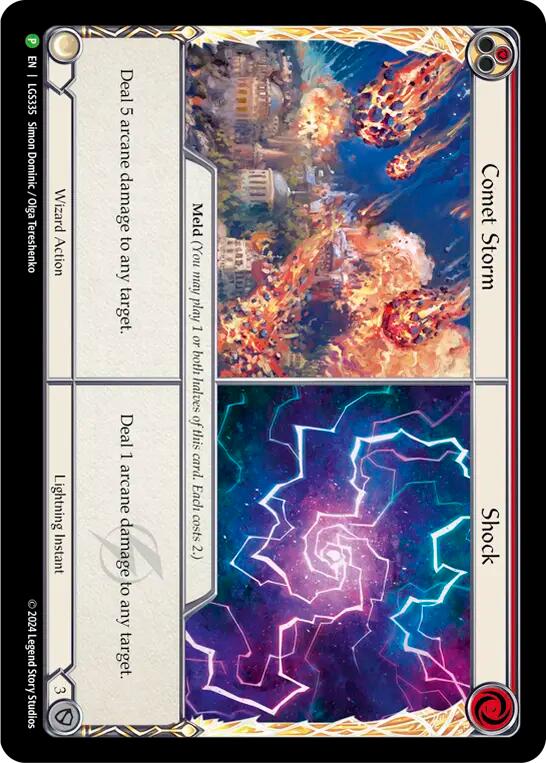 Comet Storm // Shock [LGS335] (Promo)  Cold Foil | L.A. Mood Comics and Games