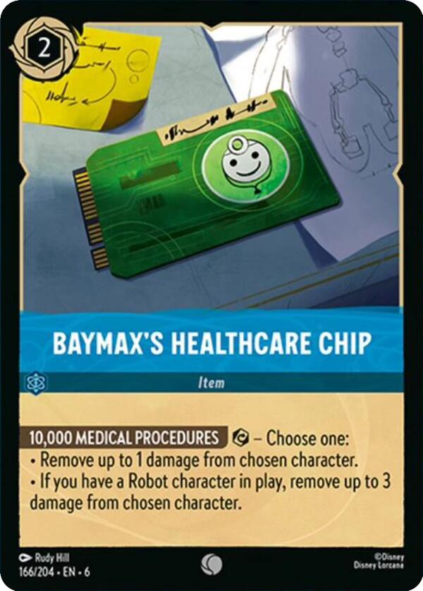 Baymax's Healthcare Chip (166/204) [Azurite Sea] | L.A. Mood Comics and Games