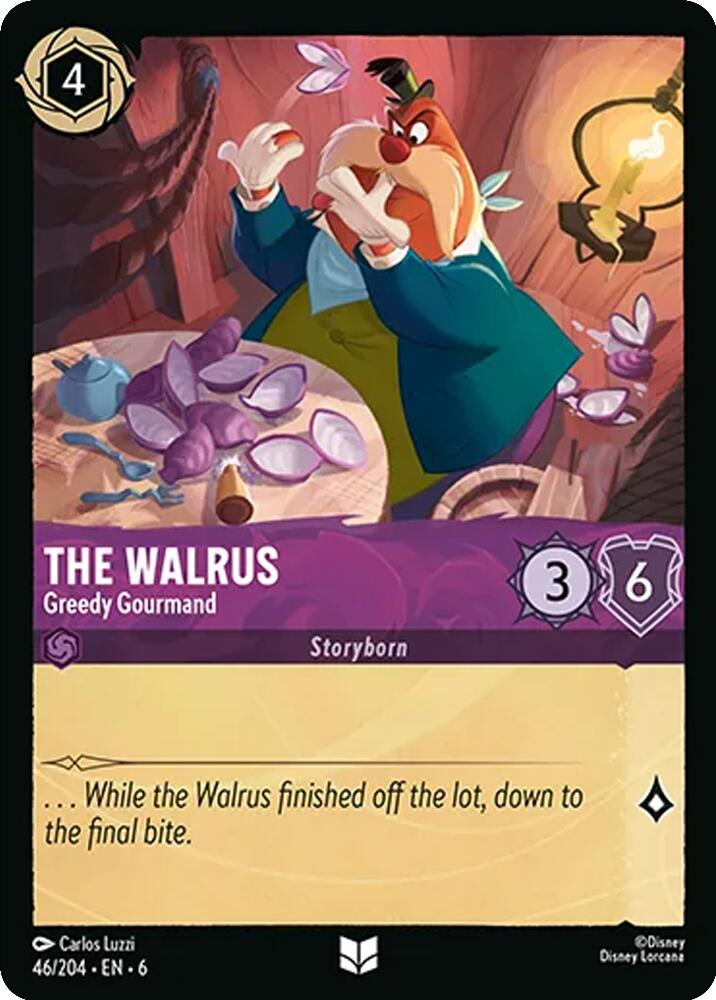 The Walrus - Greedy Gourmand (46/204) [Azurite Sea] | L.A. Mood Comics and Games