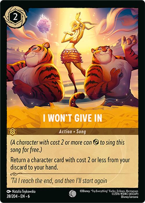 I Won't Give In (28/204) [Azurite Sea] | L.A. Mood Comics and Games