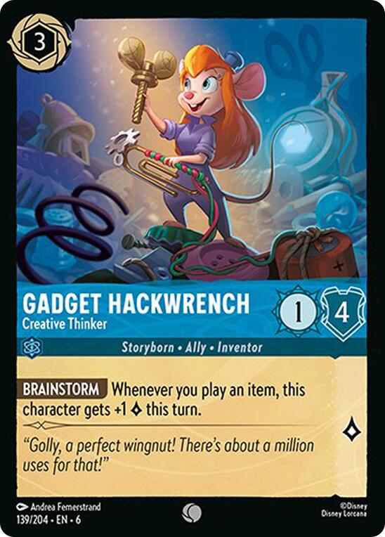 Gadget Hackwrench - Creative Thinker (139/204) [Azurite Sea] | L.A. Mood Comics and Games