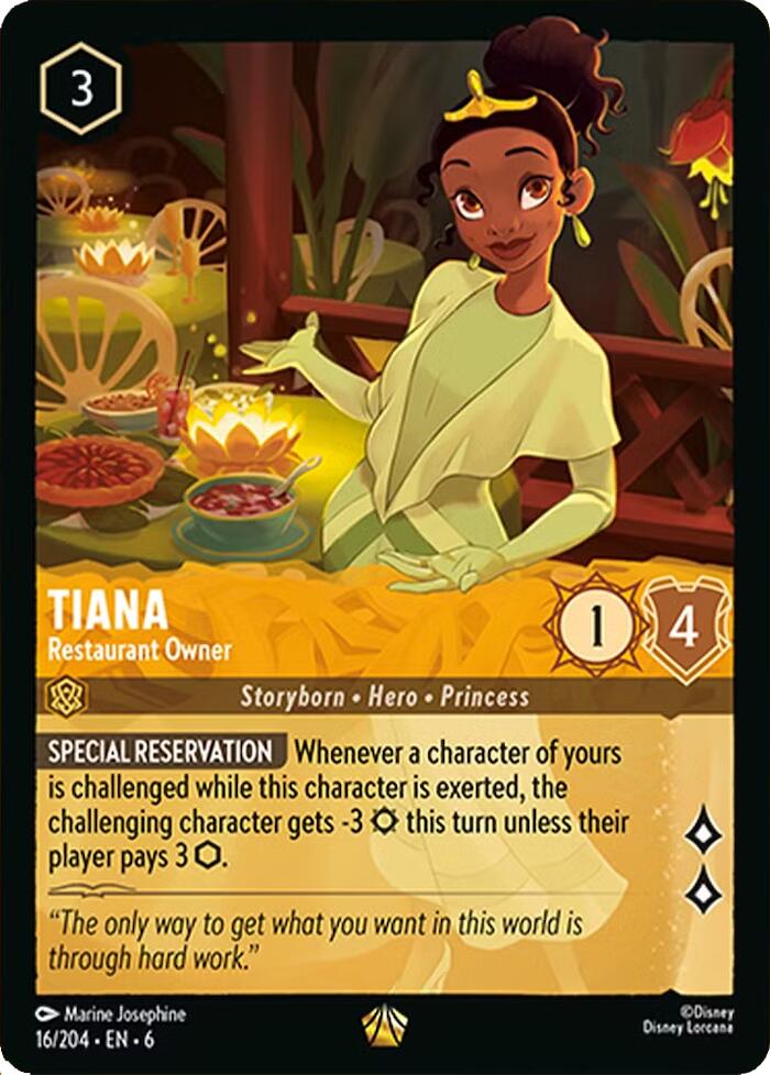 Tiana - Restaurant Owner (16/204) [Azurite Sea] | L.A. Mood Comics and Games