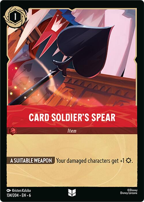 Card Soldier's Spear (134/204) [Azurite Sea] | L.A. Mood Comics and Games