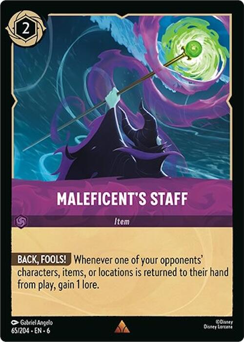 Maleficent's Staff (65/204) [Azurite Sea] | L.A. Mood Comics and Games