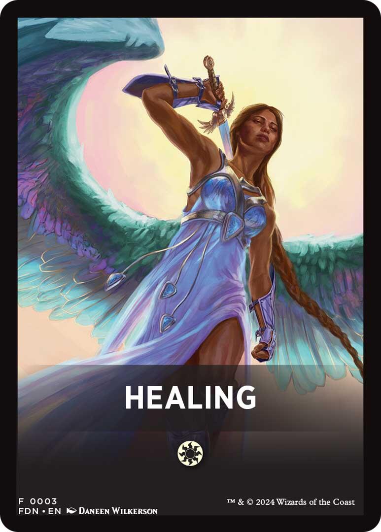 Healing Theme Card [Foundations Tokens] | L.A. Mood Comics and Games