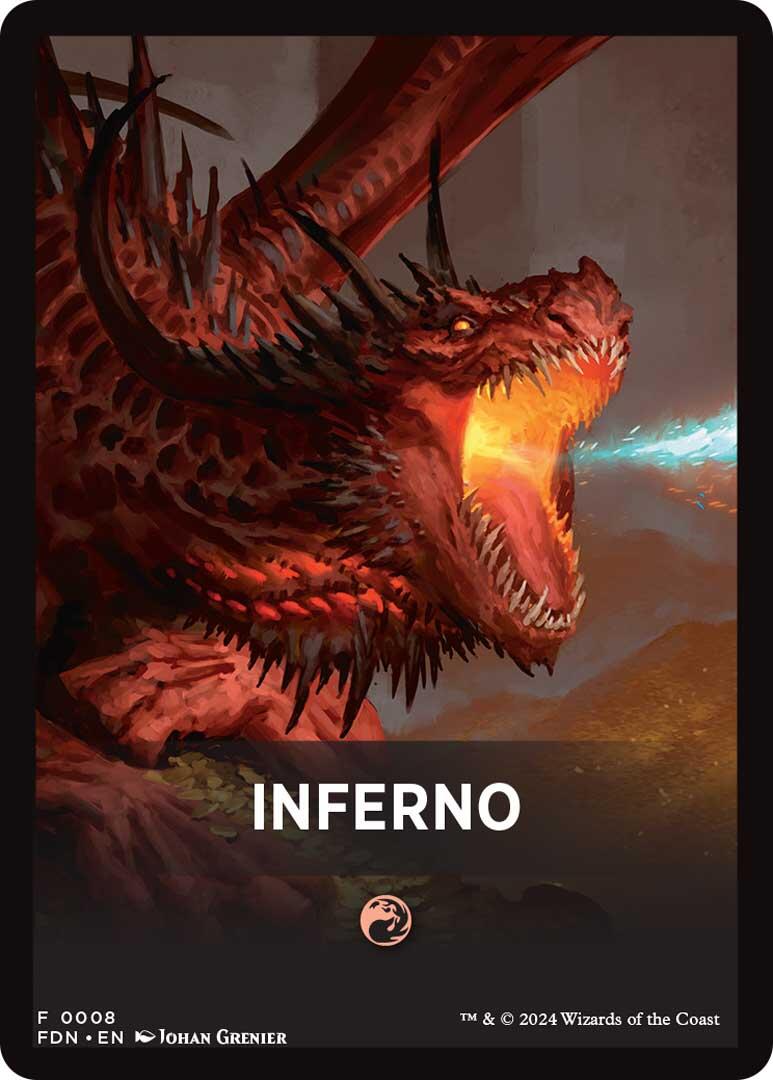 Inferno Theme Card [Foundations Tokens] | L.A. Mood Comics and Games