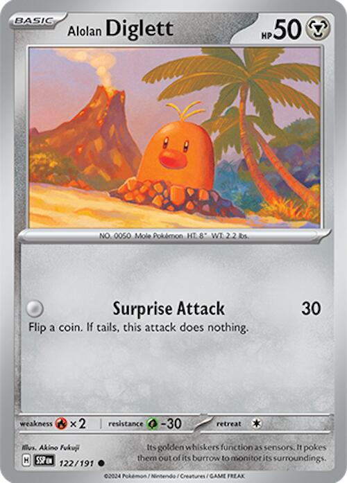 Alolan Diglett (122/191) [Scarlet & Violet: Surging Sparks] | L.A. Mood Comics and Games