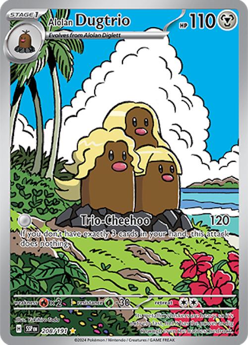 Alolan Dugtrio (208/191) [Scarlet & Violet: Surging Sparks] | L.A. Mood Comics and Games