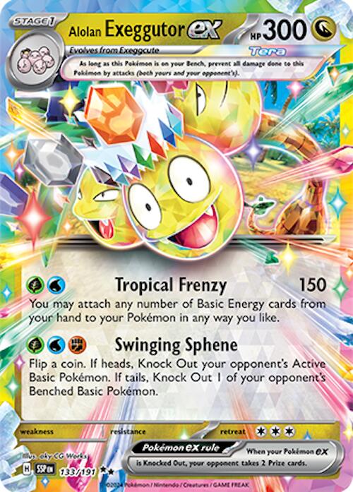 Alolan Exeggutor ex (133/191) [Scarlet & Violet: Surging Sparks] | L.A. Mood Comics and Games