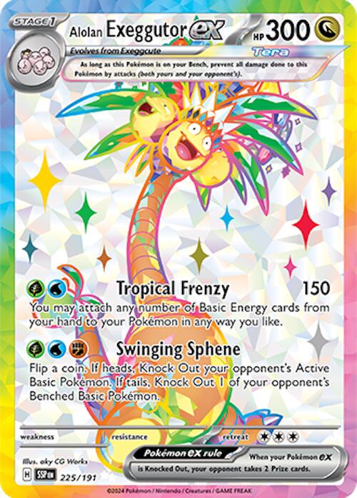 Alolan Exeggutor ex (225/191) [Scarlet & Violet: Surging Sparks] | L.A. Mood Comics and Games