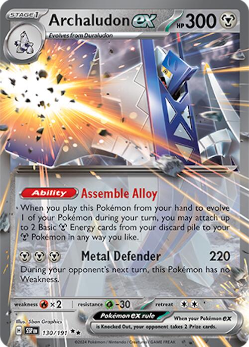Archaludon ex (130/191) [Scarlet & Violet: Surging Sparks] | L.A. Mood Comics and Games